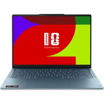 Lenovo Laptop Lenovo Yoga Slim 7 14AGP11 cu procesor AMD Ryzen™ AI 7 445, Display 14 2.8K WQXGA+, OLED, 32GB LPDDR5x RAM, 1TB SSD, Placa video AMD Radeon™ 840M Graphics, Windows 11 Pro, Tidal Teal