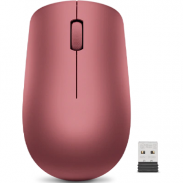 Lenovo Mouse Lenovo 530, Wireless RF, Optic, 1200 DPI, 3 Butoane, Ambidextru, Baterie AA, Rosu