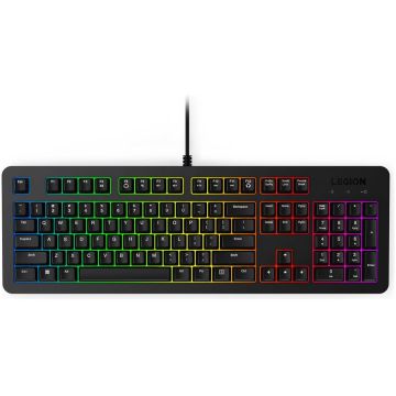 Lenovo Tastatura Lenovo GY41N91873, Gaming, Full-size, RGB LED, US English, Cu fir, Anti-ghosting