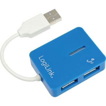 logilink Hub USB LogiLink, 4 porturi USB 2.0, Plug & Play, Alimentare prin USB