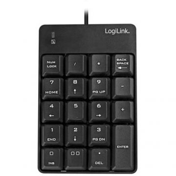 logilink Tastatura numerica Logilink ID0184, USB, Negru
