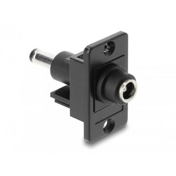 Modul alimentare DC 5.5 x 2.5 mm M-T montare panou, Delock 91121