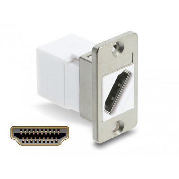Modul HDMI M-M 8K60Hz montare panou Alb, Delock 91101