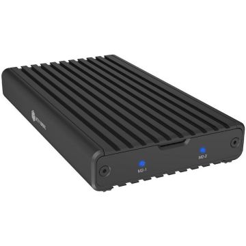 RAIDSONIC Icy Box Enclosure for 2x SSD with USB 3.2 Gen 2x2 Type-C port