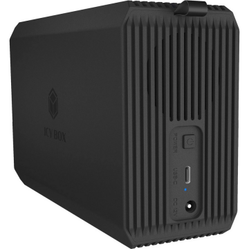 RAIDSONIC Rack Hard-disk, IcyBox, IB-RD3720-CU3, 2,5/3,5, Type-C, USB3.2, Negru