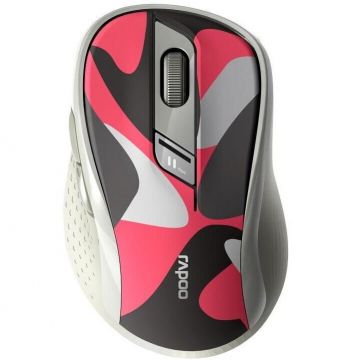 Rapoo Mouse Rapoo Mouse Optic Wireless M500 Silent, Multi-mode, Fara fir, Rosu