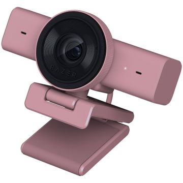 Razer Camera web Razer Kiyo V2 X, 3.7MP, 2560x1440, USB, 1.5m, Microfon Stereo Omni-directional, Roz