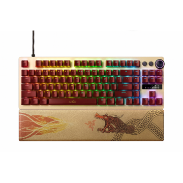 Razer Tastatura Gaming Razer Huntsman V3 Pro Tenkeyless, US Layout, Counter-Strike 2 Edition, Mecanica, Switch-uri Optice Analogice, RGB