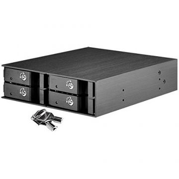Silverstone&nbsp;Technology Rack HDD Silverstone Technology SST-FS204B, 4x 2.5 inch SAS/SATA, Hot-Swap, Aluminiu