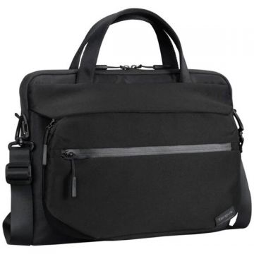 Targus Geanta laptop Targus Work 14 inch, 3-in-1 Tech Brief, Sistem Trolley Strap, Negru