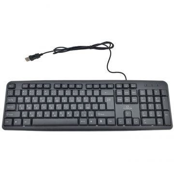 Titanum Tastatura standard Titanum TK101BG cu fir, USB, 104 taste, Layout Bulgaria, tastatura BG, Negru