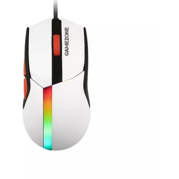 TRACER Mouse cu fir Tracer Cool, GameZone, 12000 DPI, Iluminare RGB, Optic, USB, Alb-Negru
