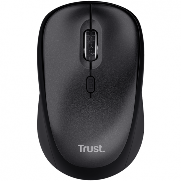 Trust Mouse wireless Trust TM-201 ECO, 800-1600 DPI, 3 butoane, RF 2.4GHz, 83% plastic reciclat, Negru