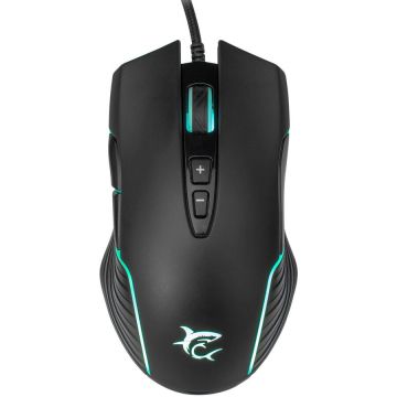 White&nbsp;Shark Mouse de gaming, White Shark, GM-5003 Azarah, cu fir, optic, 6400 DPI, Negru