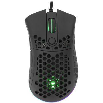 White&nbsp;Shark Mouse Gaming cu fir White Shark SHURIKEN  ESL-M56, 19.000 DPI, Negru
