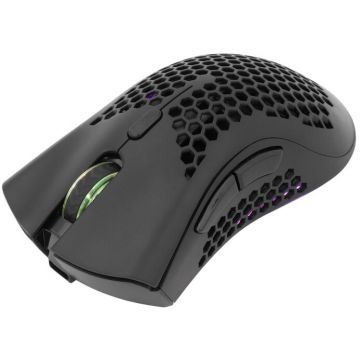 White&nbsp;Shark Mouse gaming Wireless White Shark GM-5012 LIONEL, 10.000 dpi, 6 butoane, RGB, Negru