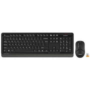 A4tech Set tastatura + mouse A4TECH FG1012, wireless, 2.4 GHz, Negru