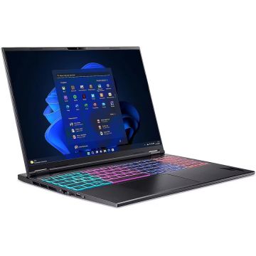 Acer Laptop Acer Nitro 16S AI, AMD Ryzen AI 9 365, 16 inch WQXGA, 32GB RAM, 1TB SSD, RTX 5070 Ti, Windows 11 Pro, Negru