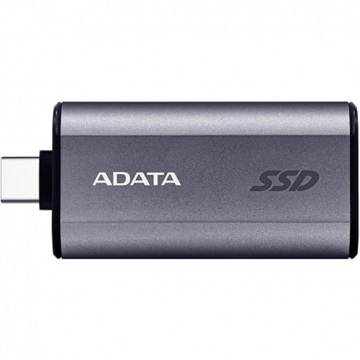 Adata SSD Extern ADATA SC750, capacitate 500GB, USB Type-C 3.2, Gri