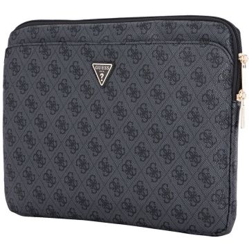 Guess Husa laptop Guess 4G Triangle Logo, compatibil laptop 14 inch, Negru