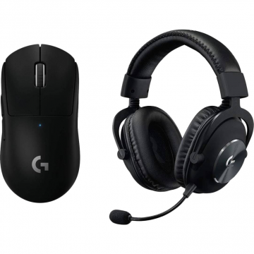Logitech Set pentru Gaming Logitech G Pro X Superlight Mouse si casti Logitech G Pro