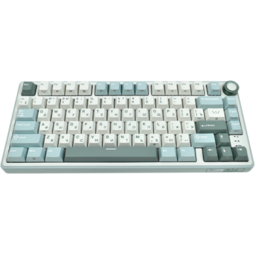 ROYAL&nbsp;KLUDGE Tastatura Gaming Royal Kludge R75, Silver Switch, iluminare RGB, Wired, Wireless 2.4Ghz, Bluetooth (Albastru/Alb)