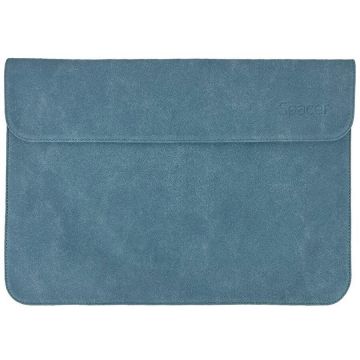 spacer Husa laptop Spacer SPLS-COVER15-BL, 15.6″, 1 compartiment, piele sintetica, Albastru