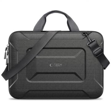 Tech-Protect Geanta laptop Tech-Protect Ranger-X Tactical Bag, pentru 13-14 inch, design tactical, protectie sporita, Negru
