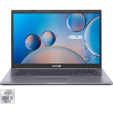 Laptop ASUS 14'' X415FA, FHD, Procesor Intel® Core™ i3-10110U (4M Cache, up to 4.10 GHz), 4GB DDR4, 256GB SSD, GMA UHD, No OS, Slate Grey