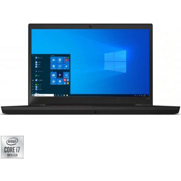 Laptop Lenovo 15.6'' ThinkPad T15p Gen 1, UHD IPS HDR, Intel Core i7-10750H, 16GB DDR4, 512GB SSD, GeForce GTX 1050 3GB, Win 10 Pro, Black