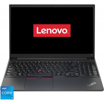 Laptop Lenovo ThinkPad E15 Gen 4, 15.6 FHD, procesor Intel Core i5-1235U, 16 GB RAM, 512 GB SSD, Intel Iris X Graphics, Free DOS