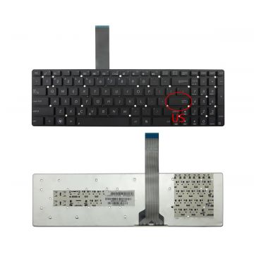 Tastatura Asus K55 layout US fara rama enter mic