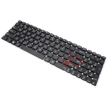 Tastatura Asus X552CL layout US fara rama enter mic