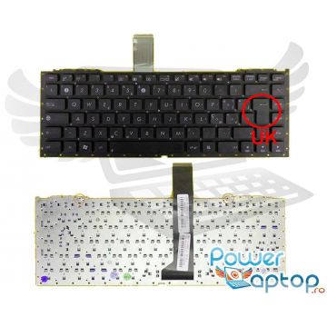 Tastatura Asus NX90J layout UK fara rama enter mare