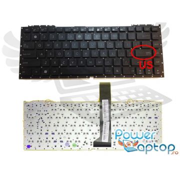 Tastatura Asus NX90SN layout US fara rama enter mic