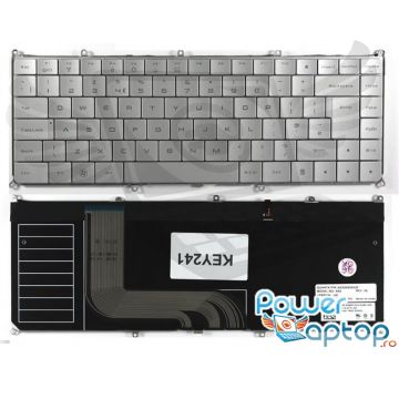 Tastatura Dell Adamo 13 A101 argintie iluminata backlit