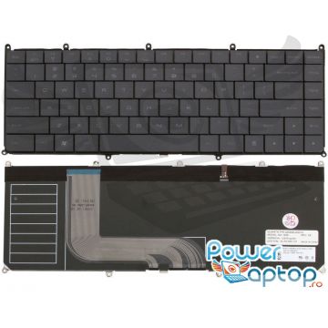 Tastatura Dell Adamo 13 neagra iluminata backlit