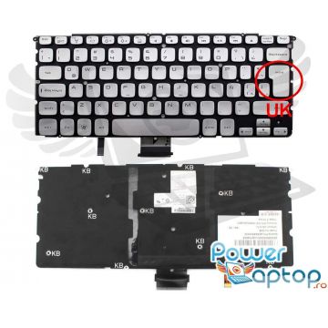 Tastatura Dell XPS L512Z layout UK fara rama enter mare iluminata backlit