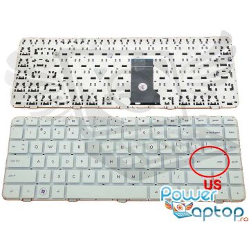 Tastatura HP Pavilion DM4 1070 alba layout US fara rama enter mic