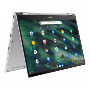 Laptop ASUS ChromeBook C436FA-E10571, 14.0-inch TouchScreen, FHD (1920 x 1080), Intel® Core™ i5- 10210U Processor 1.6 GHz (6M Cache, up to 4.2 GHz, 4 cores), 8GB, 128GB SSD, Intel® UHD Graphics, No OS, Silver