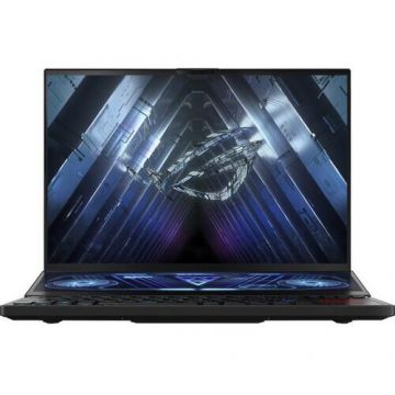 Laptop Gaming ASUS ROG Zephyrus Duo 16 cu procesor AMD Ryzen™ 9 6900HX pana la 4.90 GHz, 16, QHD+, 165Hz, 32GB DDR5, 2TB + 2TB PCIe® 4.0 NVMe™ M.2 Performance SSD (RAID 0), NVIDIA® GeForce RTX™ 3080 Ti 16GB GDDR6, Windows 11 Home