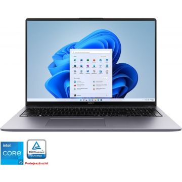 Laptop Huawei MateBook D16, Intel Core i5-12450H pana la 4.4GHz, 16 Full HD 16:10, 8GB, SSD 512GB, Intel® UHD Graphics, Windows 11 Home, Space Gray