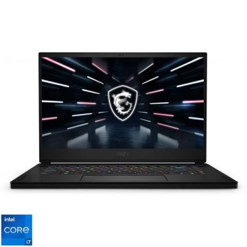 Laptop MSI Gaming 15.6'' GS66 Stealth 12UGS, QHD 240Hz, Procesor Intel® Core™ i7-12700H (24M Cache, up to 4.70 GHz), 16GB DDR5, 1TB SSD, GeForce RTX 3070 Ti 8GB, No OS, Core Black