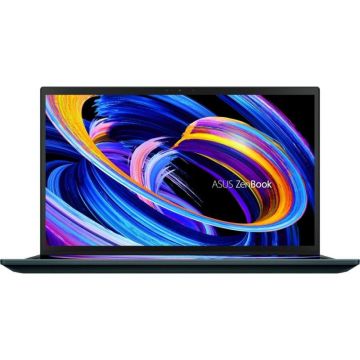 Laptop Ultrabook ASUS 15.6'' ZenBook Pro Duo 15 OLED UX582ZM, UHD OLED Touch, Procesor Intel® Core™ i7-12700H (24M Cache, up to 4.70 GHz), 32GB DDR5, 1TB SSD, GeForce RTX 3060 6GB, Win 11 Pro, Celestial Blue