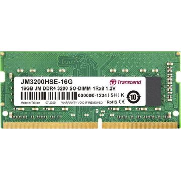 Memorie laptop Transcend 16GB DDR4, 3200MHz, CL22, 1.2v