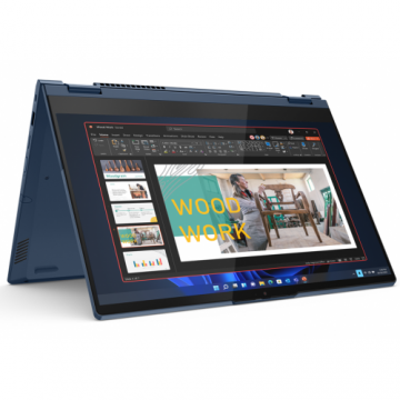 Laptop 2in1 Lenovo ThinkBook 14s Yoga ITL (Procesor Intel® Core™ i7-1255U (12M Cache, up to 4.70 GHz) 14inch FHD Touch, 16GB, 512GB SSD, Intel® Iris Xe Graphics, Windows 11 Pro, Albastru)