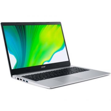 Laptop Acer Aspire 3 A315-23G, Procesor AMD Ryzen 5 3500U 3.70 GHz, 15.6inch Full HD, 8GB, 256GB SSD, AMD Radeon Graphics, No OS, Argintiu