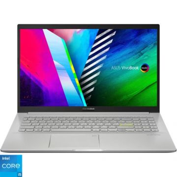 Laptop ASUS Vivobook K513EA, Pocesor Intel® Core™ i5-1135G7, 15.6inch Full HD, 8GB, 512GB SSD, Intel Iris Xᵉ Graphics, No OS, Argintiu/Roz