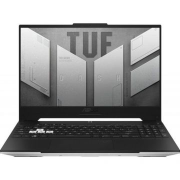 Laptop Gaming ASUS TUF Dash F15 FX517ZC-HN044 (Procesor Intel® Core™ i5-12450H (12M Cache, up to 4.40 GHz) 15.6inch FHD 144Hz, 8GB, 512GB SSD, nVidia GeForce RTX 3050 @4GB, Negru/Alb)