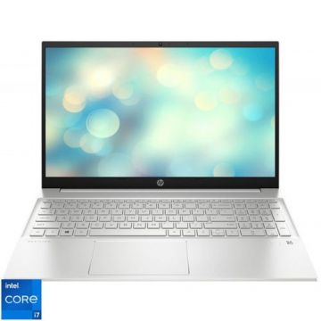 Laptop HP Pavilion 15-eg0014nq (Procesor Intel® Core™ i7-1165G7 (12M Cache, up to 4.70 GHz, with IPU) 15.6inch FHD, 16GB, 512GB SSD, nVidia GeForce MX450 @2GB, Argintiu)